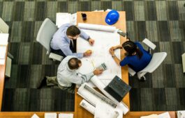 Business meeting press conference